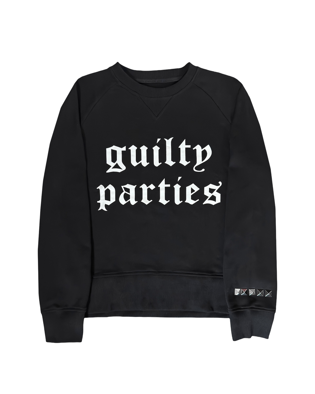 ‘guilty parties’ sweater